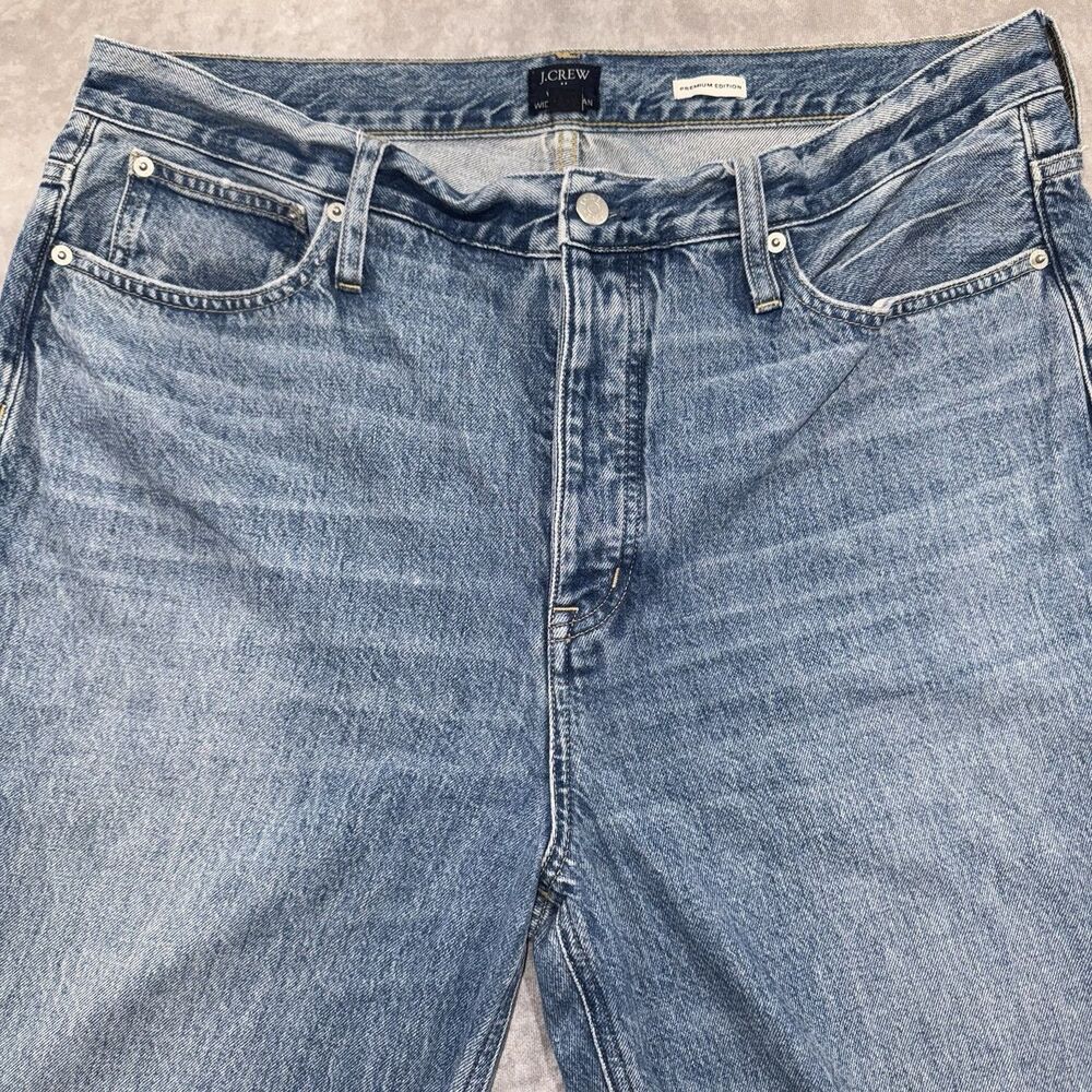 J.Crew Jeans Womens 33 Vintage Wide Leg Premium Edition Blue Denim